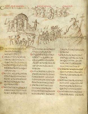 The Utrecht Psalter: An Exquisite Blend of Carolingian Manuscript Illumination and Liturgical Devotion!