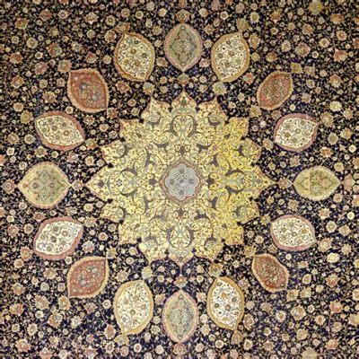 The Ardabil Carpet – A Symphony of Celestial Threads and Geometric Elegance!