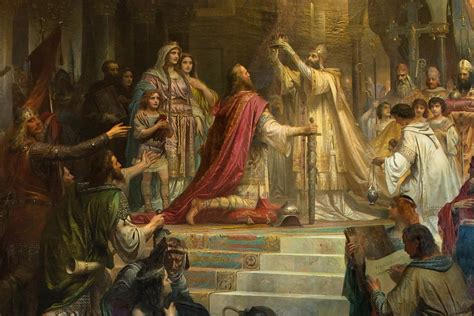 The Coronation of Charlemagne by Lothair: Embracing Symbolic Majesty and Divine Right!