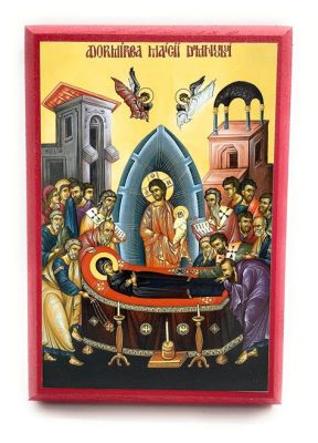 The Dormition Icon of Novgorod! A Monumental Icon of Byzantine Influence and Spiritual Depth