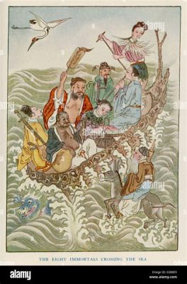 The Eight Immortals Crossing the Sea - A Harmonious Depiction of Mythological Adventure and Daoist Ideals!