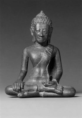 The Seated Buddha -  A Contemplative Glimpse into Mon Dvaravati Sculpture!