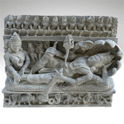 The 'Sleeping Vishnu' Relief: A Triumph of Intricate Detail and Divine Serenity!