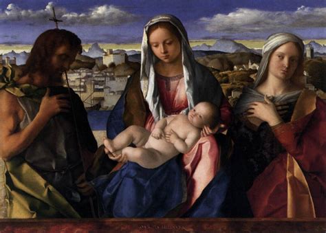 The Virgin and Child with Saints John and Catherine - An Exquisite Fusion of Divine Grace and Human Emotion!