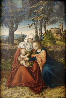 The Virgin and Child with St. Anne – A Haunting Renaissance Portrait of Familial Love and Spiritual Guidance!